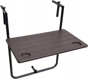 Erkélyasztal/kisasztal Tabora 304731, 60 x 60 x 73,0 83,5 cm