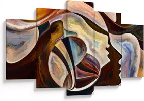 Kép - Absztrakció fejek (150x105 cm)
