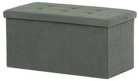 Zöld kordbársony tárolós puff – TAB-472