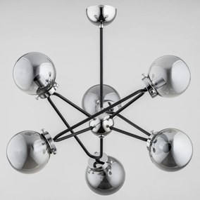 ALFA 27706 GALAXY Glamour Csillár Króm, Fekete, Ezüst E14 IP20