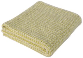 Fluffy sárga pamut gyerek takaró, 90 x 90 cm - Homemania Decor