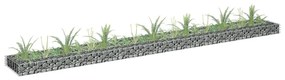 horganyzott acél gabion magaságyás 270 x 30 x 10 cm