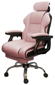 GamerElegance lábtartós szék pink KNT88-10