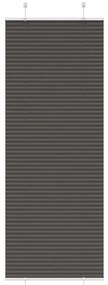 pliszírozott redőny fekete 80x200 cm szövetszélesség 79,4 cm