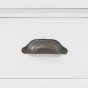 3 ajtós MDF és fenyőfa tálalószekrény 105 x 35 x 77,5 cm
