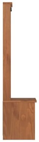 SANDNES tömör fenyőfa előszobafa 45x40x159,5 cm