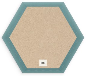 Bársony kárpitozott panel - Hatszög - 26x30cm Szín: Antik rózsaszín