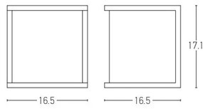 Zambelis E127 - Kültéri fali lámpa 1xE27/18W/230V IP54 antracit