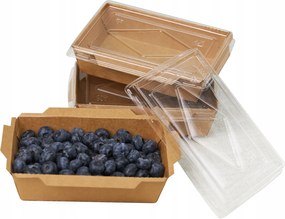 50 db Ebéd papírdobozok fedéllel 500 ml take away catering elvitelre