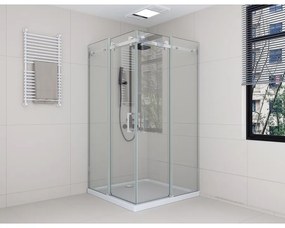 Belver Duo zuhanykabin 100x100, 195cm, 6mm, NANO, két ajtós modell