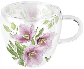 Duplafalú borosilicate üvegcsésze - 250ml - Classic helleborus