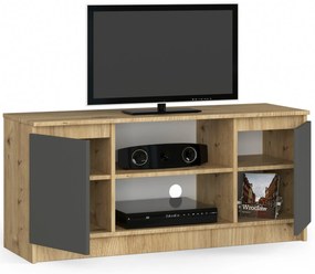 TV asztal Kapono  (artisan tölgy + szürke). Akció -13%. 1069924