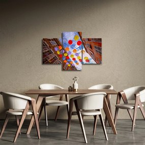 Színes esernyők képe (90x60 cm)