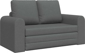 vidaXL Hajtogatható Kanapéágy Sötétszürke 148 x 71 x 83 cm szövet