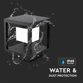 LED napelemes lámpa szenzorral LED/2W/5,5V 3000K IP65 2600 mAh fekete