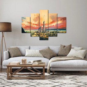 Kép - Festett város (150x105 cm)