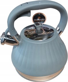 Vízforraló síppal 3L Edenberg szürke 8857 Indukció/gáz