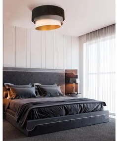 Duolla - Mennyezeti lámpa DEVON 1xE27/40W/230V átm. 45 cm fekete/szürke/bézs