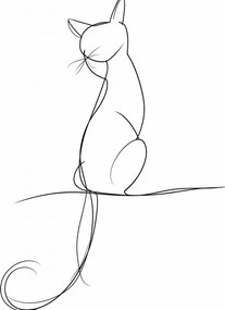 Poszter 40x50cm Elegancia egy vonalban