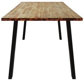 tömör akácfa étkezőasztal 200x90x75 cm