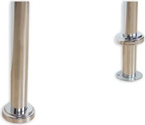 STILISTA Postaláda lábakkal rozsdamentes acél 126 cm