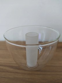 Lámpabúra G9 bögre 10cm menetes üveg csillár lámpa fali spot halogén