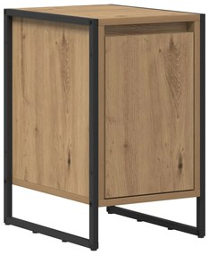 vidaXL Éjjeli asztal 2 pcs Művészi tölgy 39,5 x 30 x 50 cm Faanyag