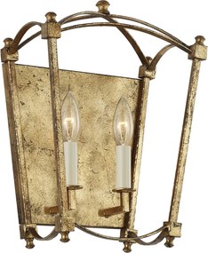 Quintiesse klasszikus vintage fali lámpa thayer antik arany elsqn-thayer2-adb