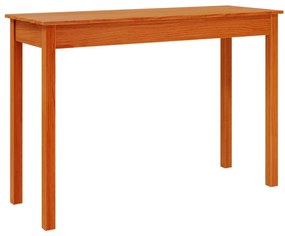 viaszbarna tömör fenyőfa tálalóasztal 110 x 40 x 75 cm