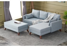 Világoskék sarokkanapé (jobb oldali) Bella – Balcab Home