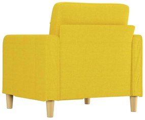 világossárga szövet kanapéfotel 60 cm