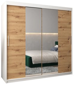 Ruhásszekrény 200 cm Toki 1 (matt fekete + artisan tölgy). 1064931