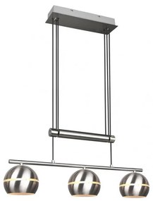 Trio - Csillár zsinóron FLETCHER 3xE14/40W/230V matt króm