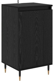 Széf 2 pcs Fekete tölgy 40 x 35 x 70 cm Műszaki fa és vas