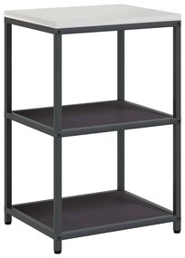 Konyhai Tároló Készlet polcokkal 3 pcs Fekete 180 x 50 x 92 cm