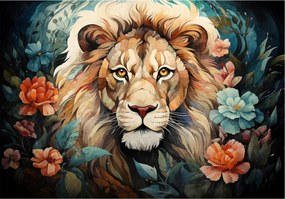 Fotótapéta Gyerekeknek Oroszlán Absztrakt 254x184