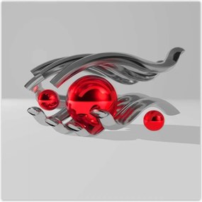 Poszterek 140x140 Piros gömbök a kézben