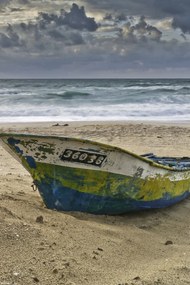 Poszter 20x30cm Csónak a parton, Assaf Frank