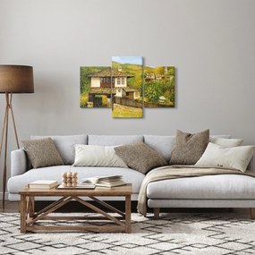 Kép - Házak nyáron (90x60 cm)