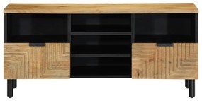 barna tömör mangófa TV-szekrény 100 x 33 x 46 cm