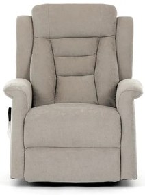 Relax fotel elektromos kábelvezérléssel, bézs szövetkárpittal. TV-7072 LAN2