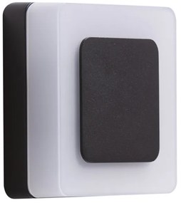AZZARDO 4461 ENOK SQUARE Modern Kültéri Fali Lámpa Fekete LED IP65