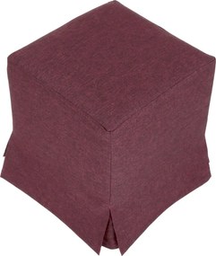 Cube H puff huzattal - S78 szövet - bordó R