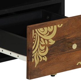 TV Szekrény 70x33x46 cm Tömör Mangófából
