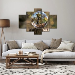 Kép - Tükröződés az üveggömbben (150x105 cm)