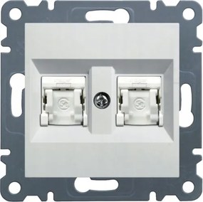 WL2160 Hager Lumina Dupla Utp számítógép aljzat kat.6 fehér