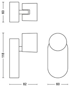 Philips - LED Dimmelhető fali spotlámpa STAR LED/4,5W/230V
