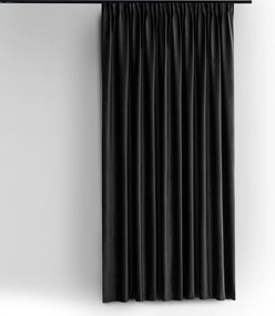 Fekete bársony dimout (részleges sötétítő) függöny 200x300 cm Velto – Filumi