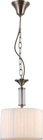 Italux glamour modern függeszték ferlena antik bronz fehér itxpnd-28343-1
