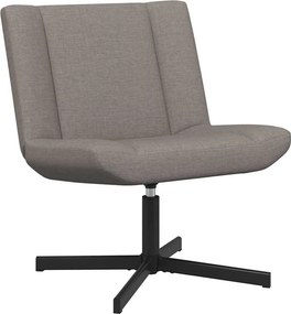 vidaXL Forgószék Tópszínű 63 x 75 x 76 cm szövet